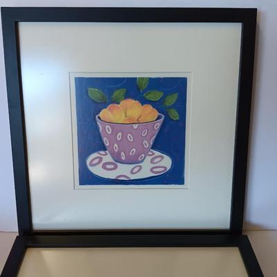 Two Cute and fun framed fruit inspired pictures