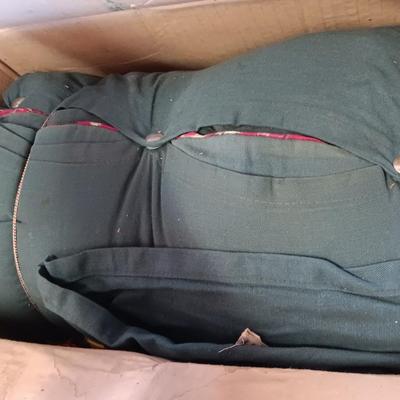 Flannel lined sleeping bag Duck hunter red with green shell