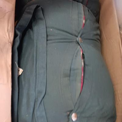 Flannel lined sleeping bag Duck hunter red with green shell