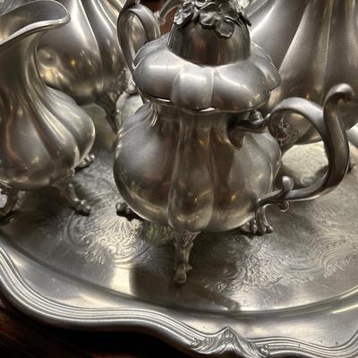 Reed & Barton Winthrop Pewter Tea and Coffee Service P1795