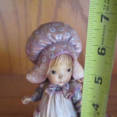 Vintage 'Playtime' Anri Sarah Kay Figurine- Carved in Italy- #1083 of 4000- Approx 6 1/2