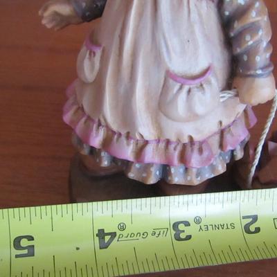 Vintage 'Playtime' Anri Sarah Kay Figurine- Carved in Italy- #1083 of 4000- Approx 6 1/2