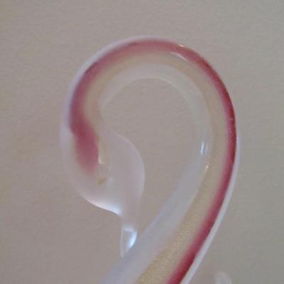 Italian Murano Art Glass Swan with Original Label-Approx 8 1/4