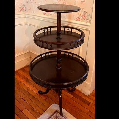 Vintage 3 Tier Dumbwaiter Table