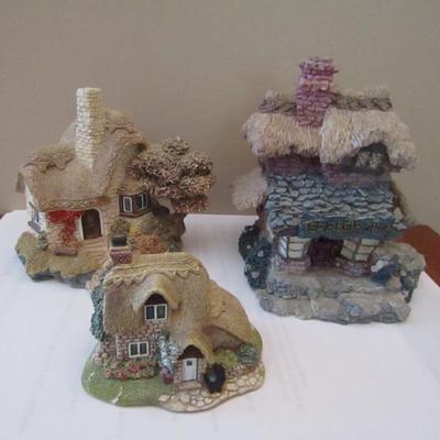 Set of Three Cottage Style Collectible Figurines