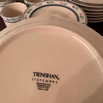TIENSHAN Stoneware â€œWild Flowersâ€ 8 Person Setting