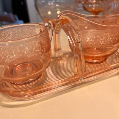 Large Vintage Pink Depression Glass Lot