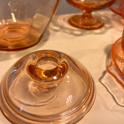 Large Vintage Pink Depression Glass Lot