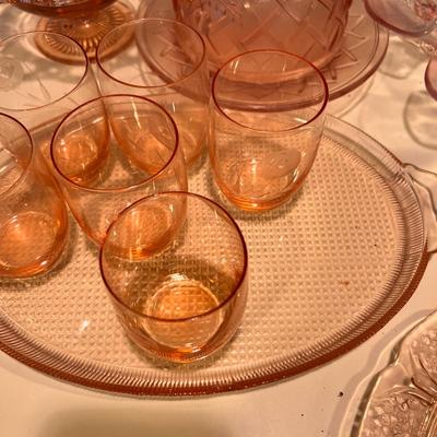 Large Vintage Pink Depression Glass Lot