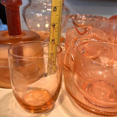 Large Vintage Pink Depression Glass Lot