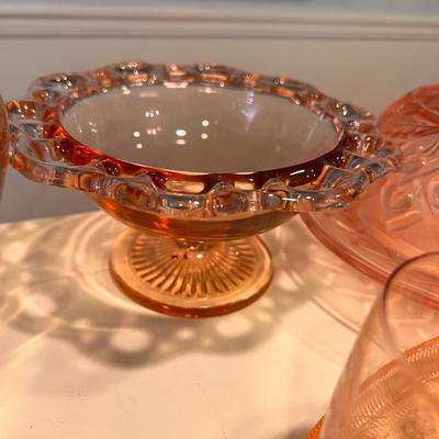 Large Vintage Pink Depression Glass Lot