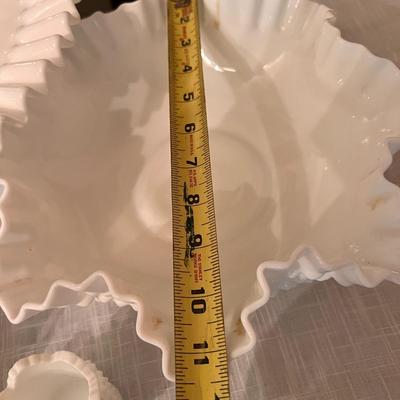 Vintage MCM Mixed Lot Milk Glass Hobnail