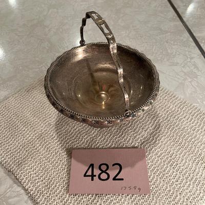 Vintage sterling silver basket