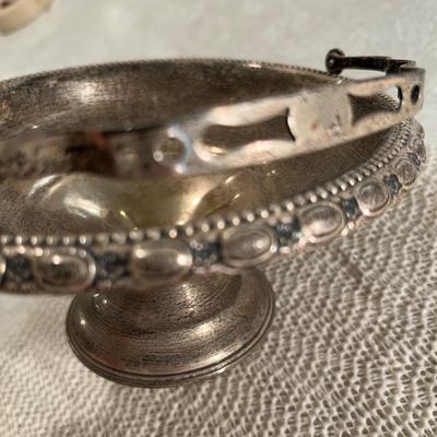 Vintage sterling silver basket
