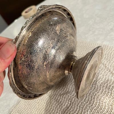 Vintage sterling silver basket