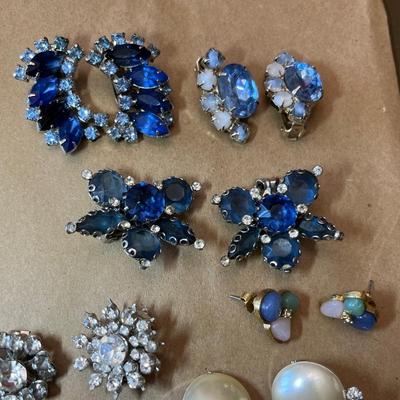 Vintage Rhinestone Earring sets