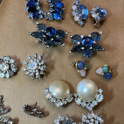 Vintage Rhinestone Earring sets