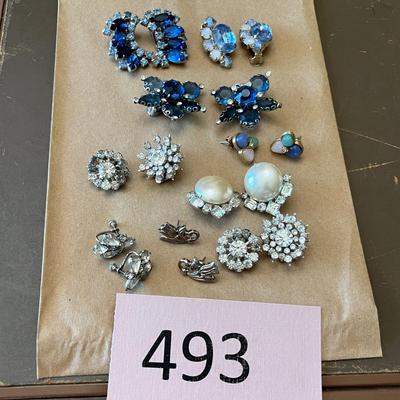 Vintage Rhinestone Earring sets