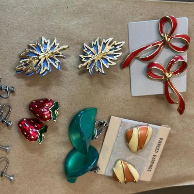 Costume earring grouping