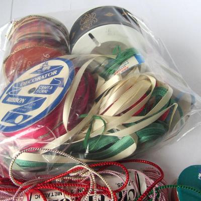 Lot 471:  Lot of Ribbon, Decorative Cording, Craft Items