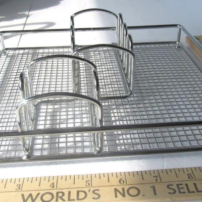 Lot 473: Nice Sturdy Kitchen Napkin and Condiment Holder