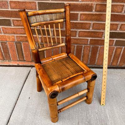 UNUSUAL BAMBOO CHILDâ€™S CHAIR WELL-MADE