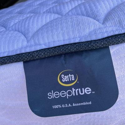 SERTA â€œSLEEPTRUEâ€ PILLOW TOP TWIN SIZE MATTRESS LIKE NEW