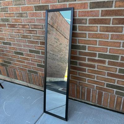 BLACK FRAMED WALL MIRROR