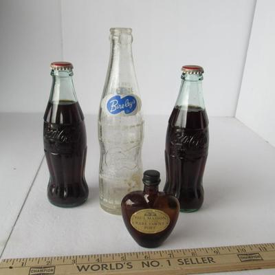 Lot 483:  Vintage Bottles, Newer Coke Full