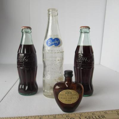 Lot 483:  Vintage Bottles, Newer Coke Full