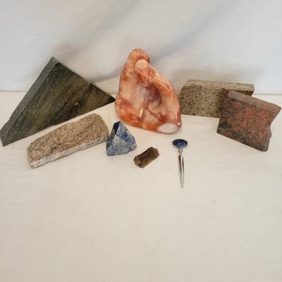 Stone Carving, Letter Opener and Granite Trivets (LR-DW)