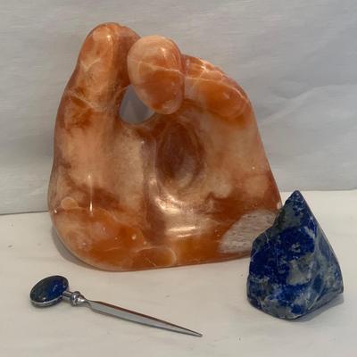 Stone Carving, Letter Opener and Granite Trivets (LR-DW)