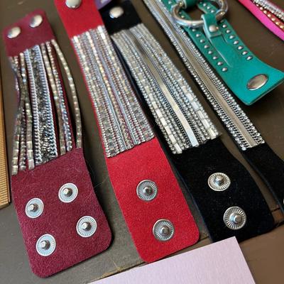 Leather & chain bracelets