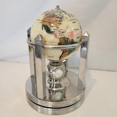 Semi Precious Stone Globe and Stand (LR-DW)