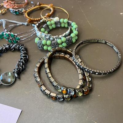 Large lot of bracelets