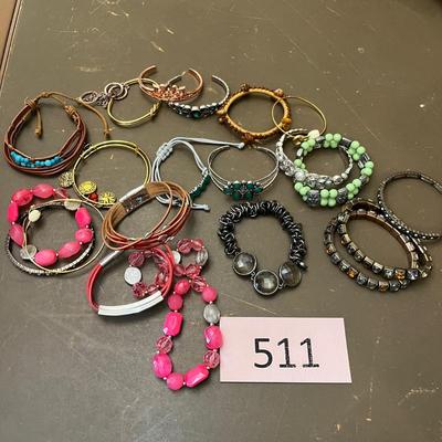 Large lot of bracelets