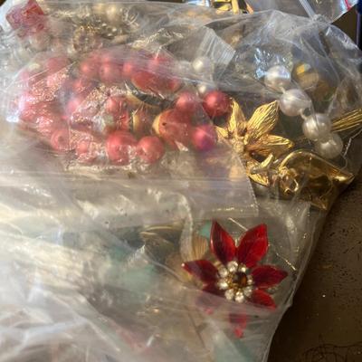Box of beads & other