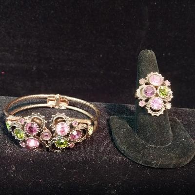 SARAH COVENTRY BRACELET AND MATCHING ADJUSTABLE RING