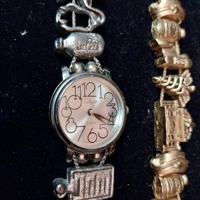 CHARM BRACELET AND WATCH WITH A NURSING THEME