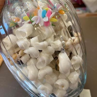 Vase of shells
