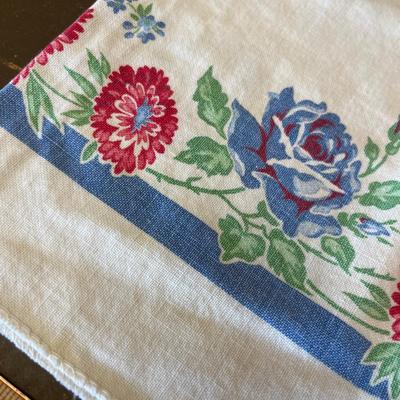 Vintage table cloths.