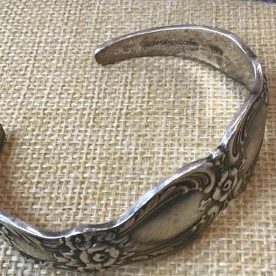 Vintage Silver Plated  Spoon Cuff Bracelet - 1847 Rogers Bros