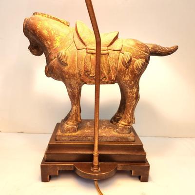 Lot #50  Decorator Lamp with Asian Theme