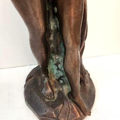 Lot #51  Modern HEAVY Metal Sculpture - "Venus in the Bath"