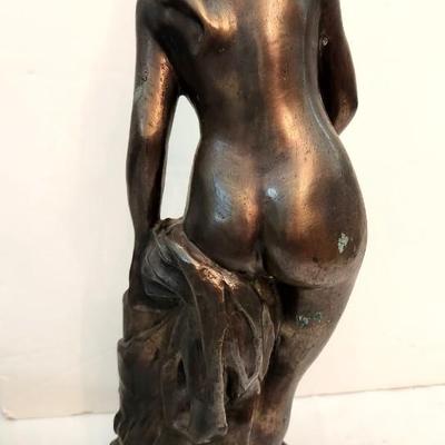 Lot #51  Modern HEAVY Metal Sculpture - "Venus in the Bath"
