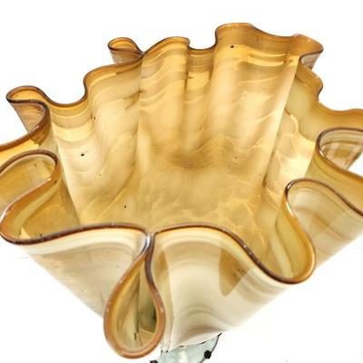 Lot #54  Large Art Glass "Handkerchief" Vase