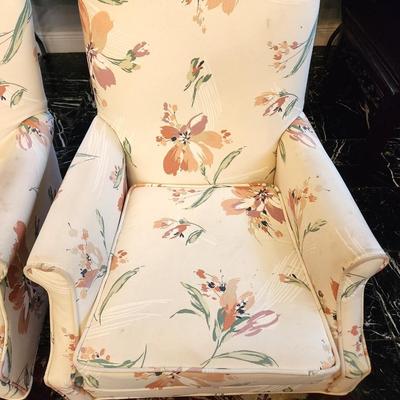 Lot #58  Matched Pair of Upholstered Armchairs - Expressions Furniture