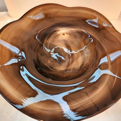 Lot #59  Large Hand Blown Center Bowl