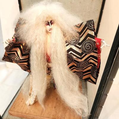 Lot #60 Kabuki White Lion Dancer Doll in Case
