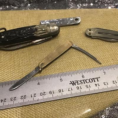Vintage Sterling and  12k Gold Filled Antique Pocket Knife. And Miscellaneous
